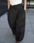 Water repellent parachute pants