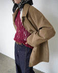 Leather suède JK coat
