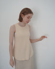 Back open knit tops
