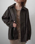 String leather jacket