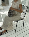 Flannel knit one-piece