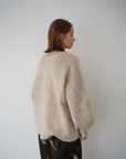 Deep skipper mohair knit