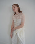 Tulle shirring Tshirts