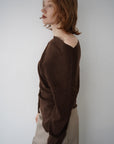 Unbalance knit tops