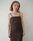 Twill camisole one-piece