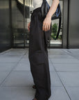 Water repellent parachute pants
