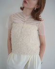 Tulle shirring Tshirts