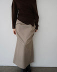 Tuck drape skirt