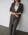 V neck jump suit