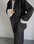 Turn up cuffs tailor jacket