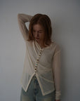 Sheer bustier cardigan