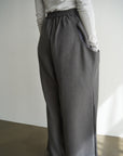 Twill drape pants
