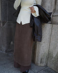 Alpaca layered skirt