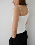 One shoulder lib top
