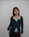 Layered lib cardigan
