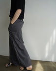 Gather long skirt