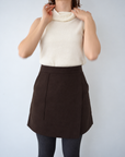 Pocket rap mini skirt