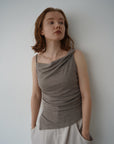 Drape asymmetry top