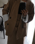 Turn up cuffs tailor jacket