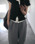 Layered lib half sleeve tops