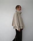 【3/13-発売】Half cape short trench