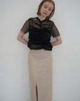 Tulle shirring Tshirts