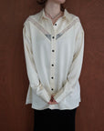 Satin race over shirt