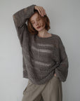 Design pattern sheer knit