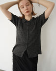 Bouclé knit polo