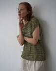 Openwork knit top