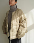Curve sleeve quilting jacket