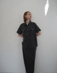 Switching long skirt