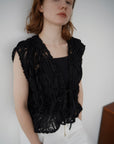 Embroidery code tops