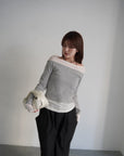 Lib off shoulder layered top