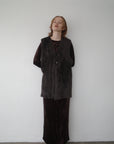 Double face shaggy gilet