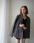 Turn up cuffs tailor jacket