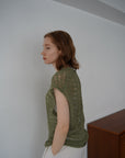Openwork knit top