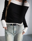 Lib off shoulder layered top
