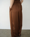 【SET】Race satin pants