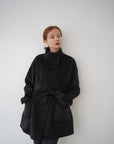 【予約販売】11月中旬発送-Back button stand shaggy coat