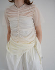 Tulle shirring Tshirts