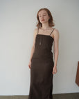 Twill camisole one-piece