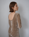 Velours back open one-piece
