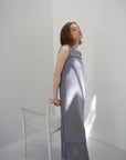 Slab flannel knit one-piece