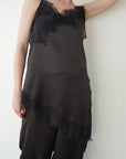 Sier race satin camisole