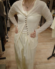 Sheer bustier cardigan