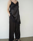 Sier race satin camisole