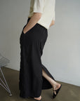 Gather long skirt