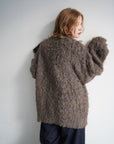 Shaggy mohair cardigan