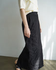 Gather long skirt